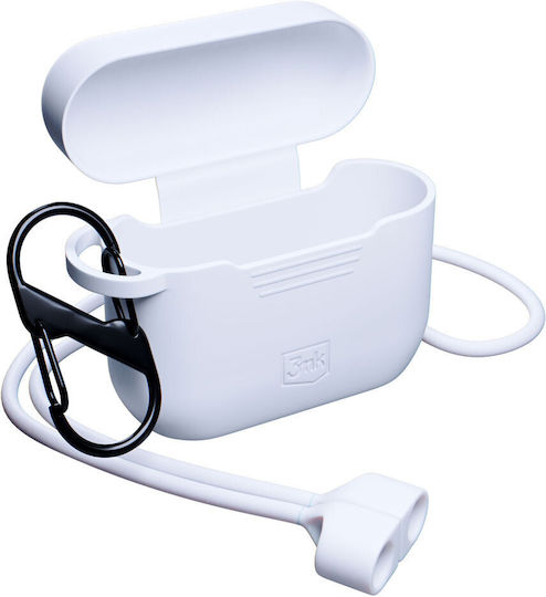 3MK Θήκη Σιλικόνης σε Λευκό χρώμα για Apple AirPods