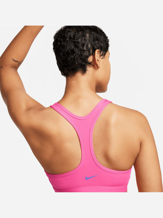 Dri-Fit Swoosh Γυναικείο Μπουστάκι Ροζ