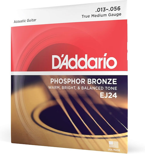 Daddario True Medium Set Σετ Χορδών Phosphor Bronze Ακουστικής Κιθάρας 13 - 56"