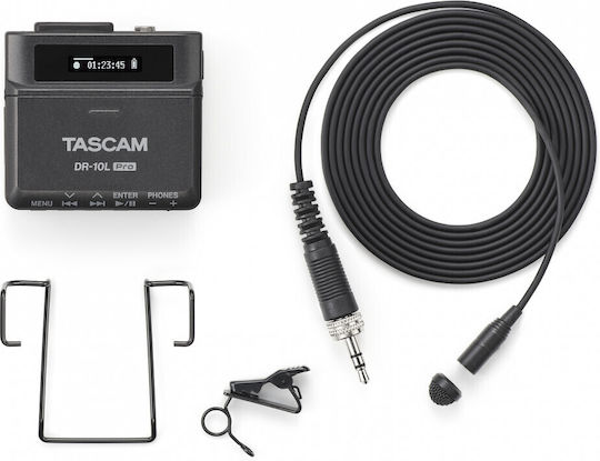 Tascam DR-10 L Pro Monophonic Digital Portable Recorder Battery for Recording on Memory Card with Recording Duration 24.5 Hours and USB Power Supply