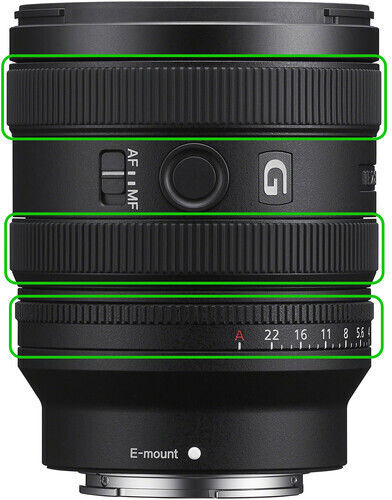 Sony Full Frame Camera Lens FE 24-50mm F2.8 Standard Zoom for Sony E Mount Black