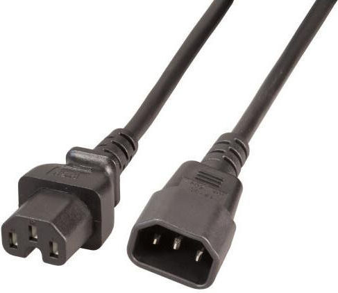 EFB IEC C14 - IEC C13 Cable 2m Μαύρο EK585.2