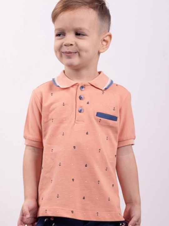 Kids' Set with Shorts Summer 2pcs Salmon