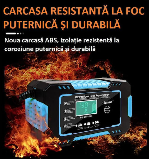 Încărcător Baterie Auto & Motocicletă 12V