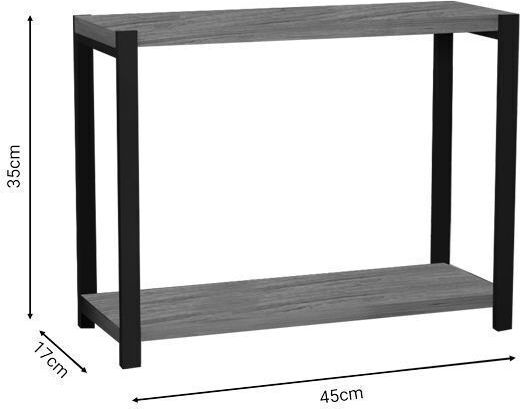 Pakketo Tabletop Lerf Plastic Stand 45x17x35cm Black