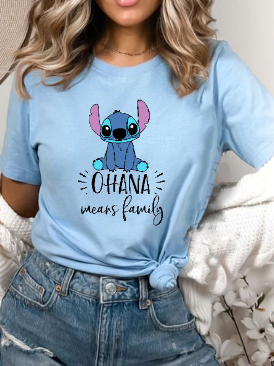 Fruit of the Loom Lilo And Stitch Original T-shirt Μπλε Βαμβακερό