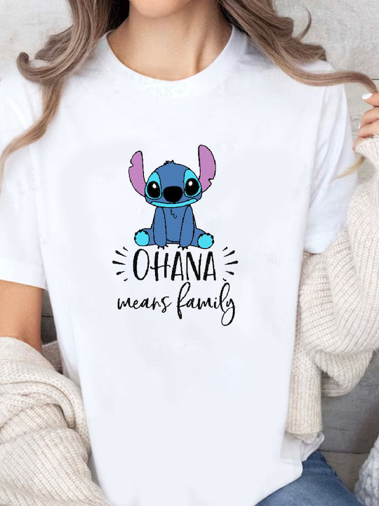 Fruit of the Loom Lilo And Stitch Original T-shirt Weiß Baumwolle