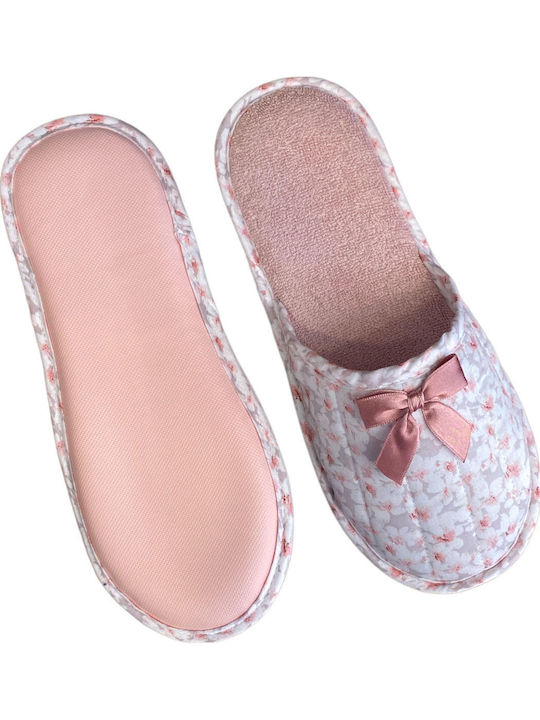 7111-52 Closed-Back Terry Women's Slippers In Pink Colour