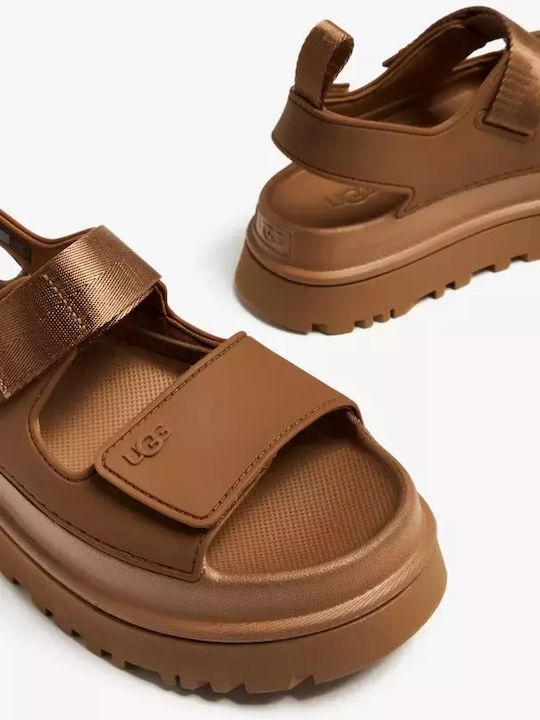 Women's Flat Sandals in Brown Color Regular Fit