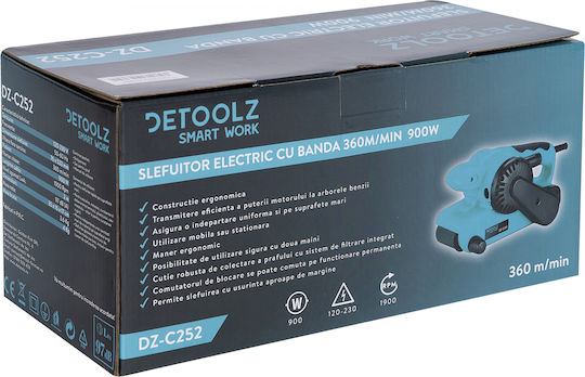 Detoolz DZ-C252 Ταινιολειαντήρας 900W με Ρύθμιση Ταχύτητας