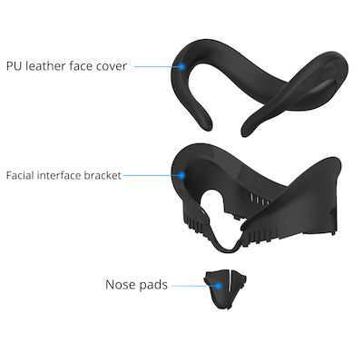 Vortex Virtual Reality Set of face pads 3 in 1 for Meta Quest 3