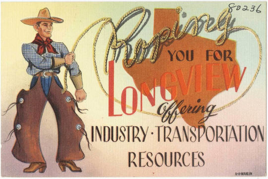 Roping You For Longview Offering, Industry - Transportation Resources Gemälde auf Leinwand 65x40cm