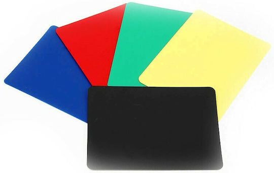 Karten schneiden 5 Farben