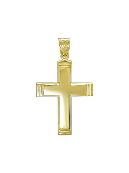 Kiriakos Gofas Men's Gold Cross 14K with Chain