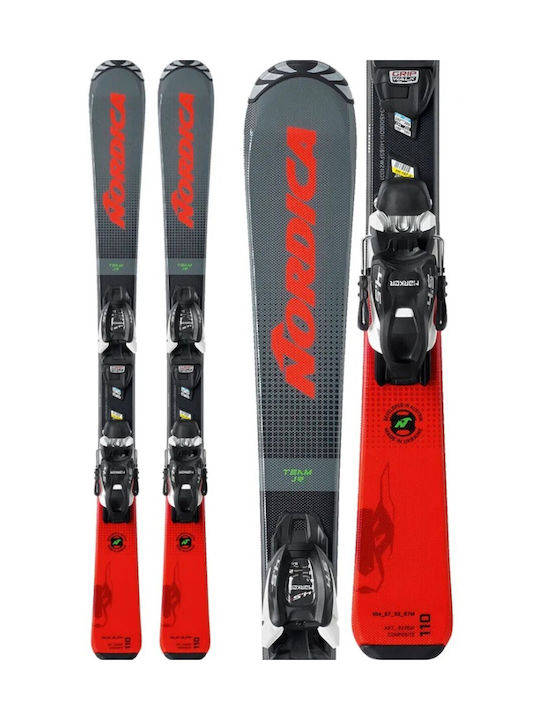 Nordica Team Jr Fdt Детски Ски Ботуши в Червен Цвят със Стягащи Ремъци