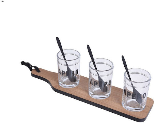 Koopman Lemn Platou pentru aperitive Maro Ø5xY1cm L32xl8xH1cm 1buc