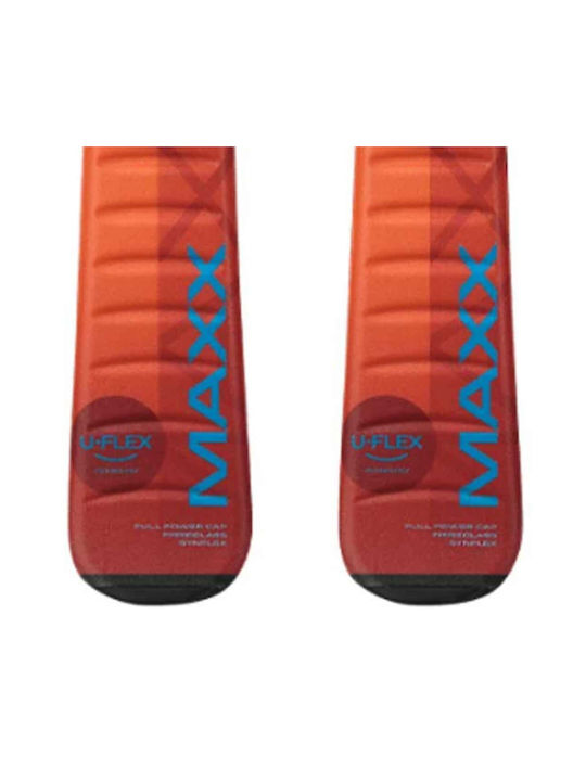 Elan Maxx Jrs Shift Παιδικά Πέδιλα Σκι σε Πορτοκαλί Χρώμα με Δέστρες