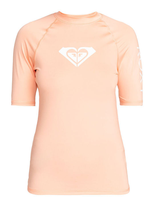 Roxy Whole Hearted Women's Short Sleeve Sun Protection Shirt Pink