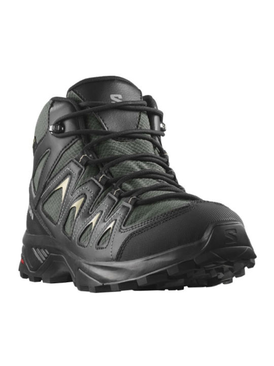 Salomon X Braze Mid Gtx Men's Waterproof Hiking Boots with Gore-Tex Membrane Black