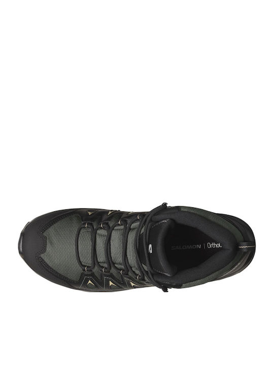 Salomon X Braze Mid Gtx Men's Waterproof Hiking Boots with Gore-Tex Membrane Black