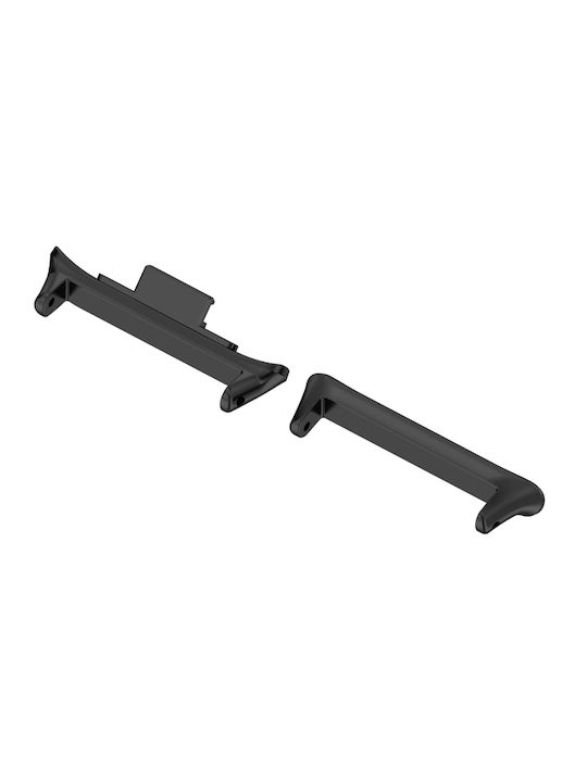 For Xiaomi Mi Band 8 Pro 1 Pair Stainless Steel Metal Watch Band Connector(black)
