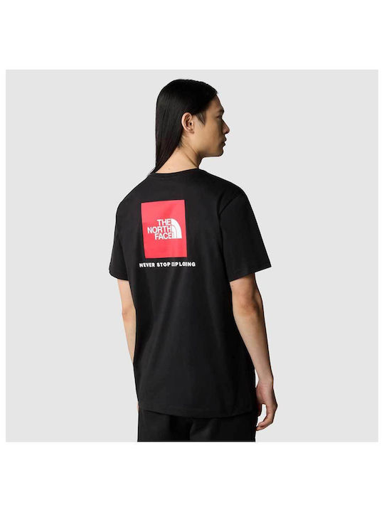 The North Face T-shirt Bărbătesc cu Mânecă Scurtă BLACK