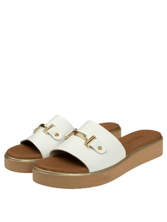 Ragazza Women's Flat Sandals in White Color