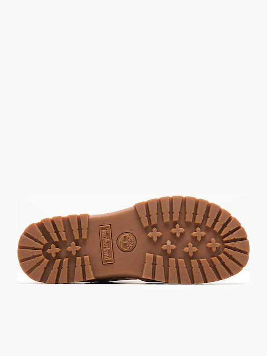 Clairemont Way Leather Women's Flat Sandals in Beige Color