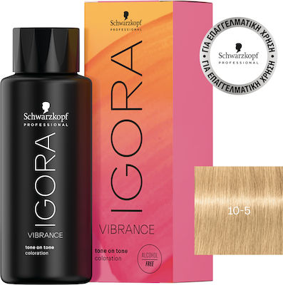 Schwarzkopf Igora Vibrance Temporary Dye in Gel Form 10-5 Gold Soft Toner 60ml