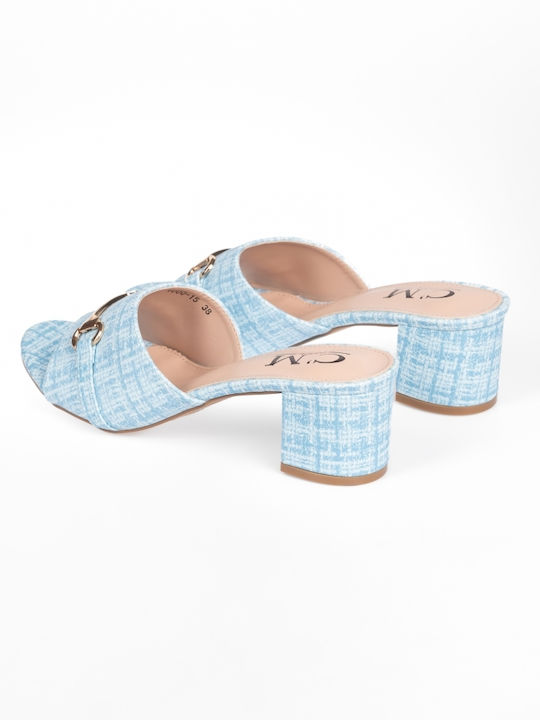 Issue Fashion Heel Mules Blue