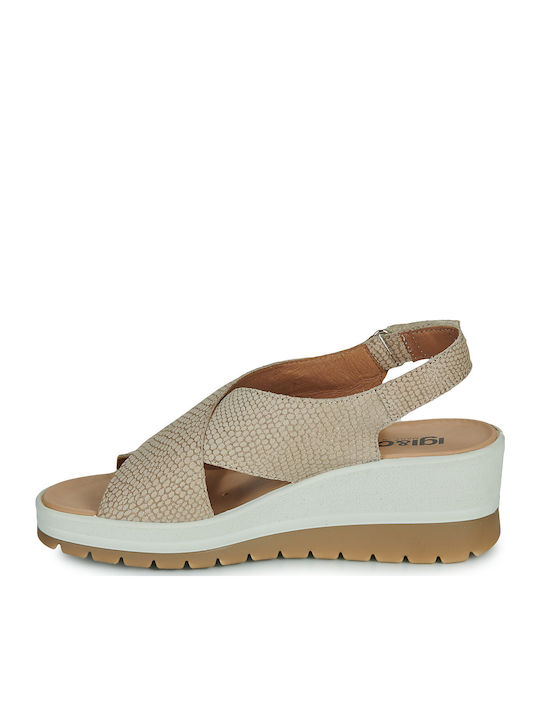 Women's Platform Shoes Beige