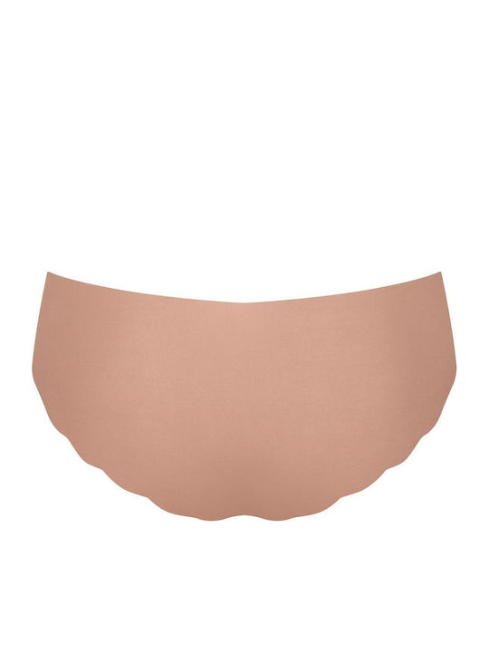 Hipster Γυναικεία Slip 2Pack χωρίς Ραφές Σοκολατί