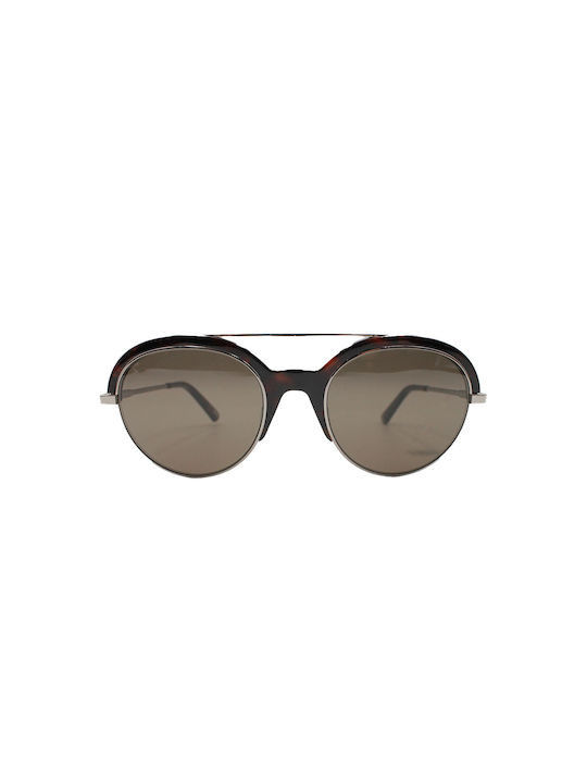 Web Sunglasses with Brown Metal Frame and Brown Lens WE226 55J