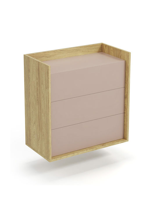 Kids Chest of Drawers with 3 Drawers 78x41x83cm