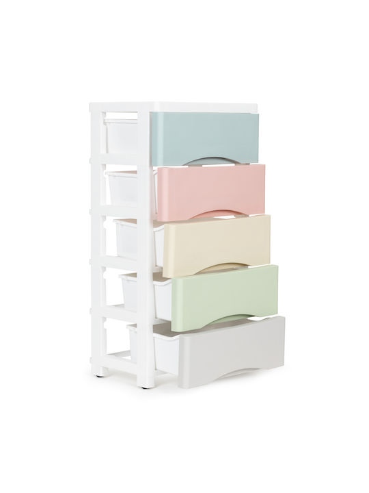 Comodă pentru copii Multicolor / cu 5 sertare 39x27x75buc