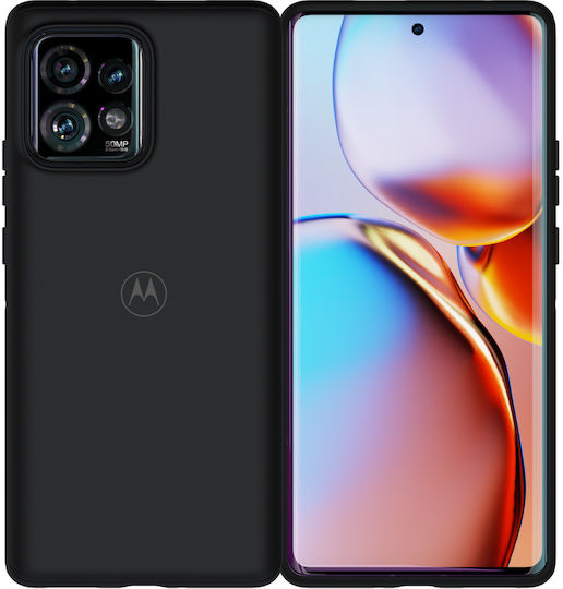Motorola Umschlag Rückseite Schwarz (Motorola Edge 40 Pro)