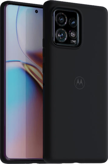 Motorola Umschlag Rückseite Schwarz (Motorola Edge 40 Pro)