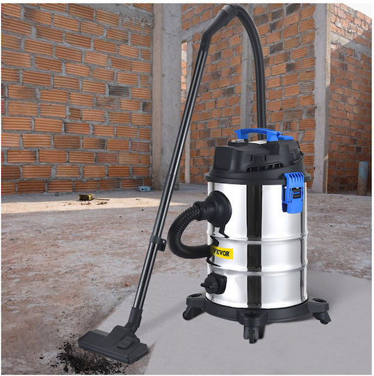 Vevor Σκούπα Υγρών / Στερεών 1200W με Ανοξείδωτο Κάδο 25lt