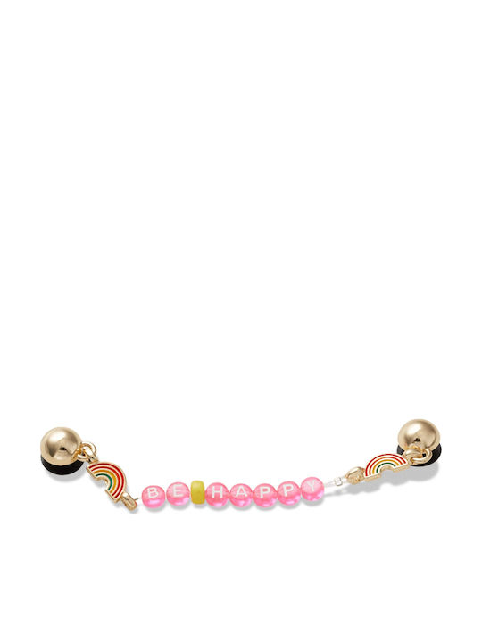 Crocs Jibbitz Charm Be Happy Chain Ροζ