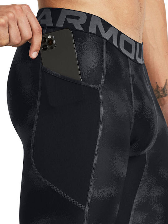 Under Armour Heatgear Printed Long Compression Black