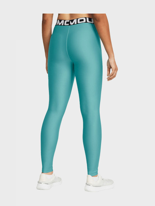 Heatgear Schulung Frauen Lang Leggings Hochgeschnitten Türkis