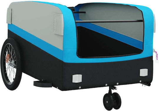 Vidaxl Anhänger Für Fahrräder Schwarze Blaue 45 Kilo Eisen