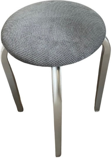 Hocker Für das Wohnzimmer Metall Light Gray 30x30x53cm
