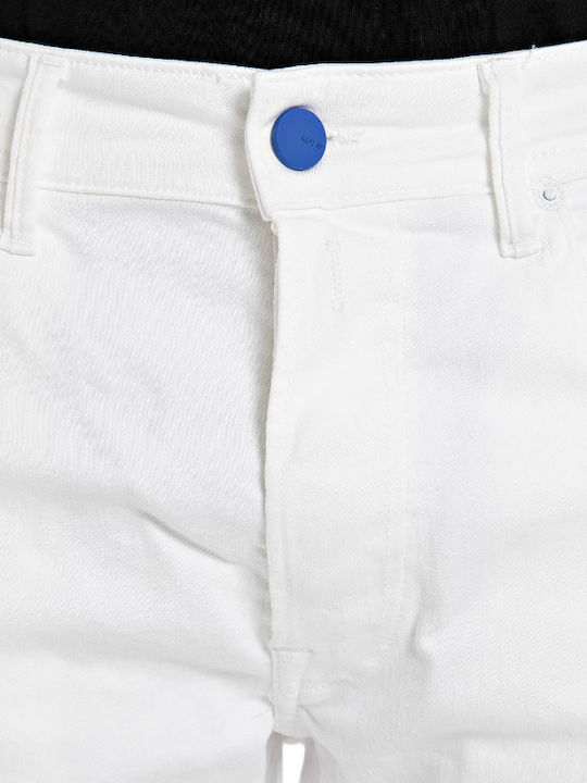 Herren Jeanshosen Elastisches Regular Anwendung Weiß