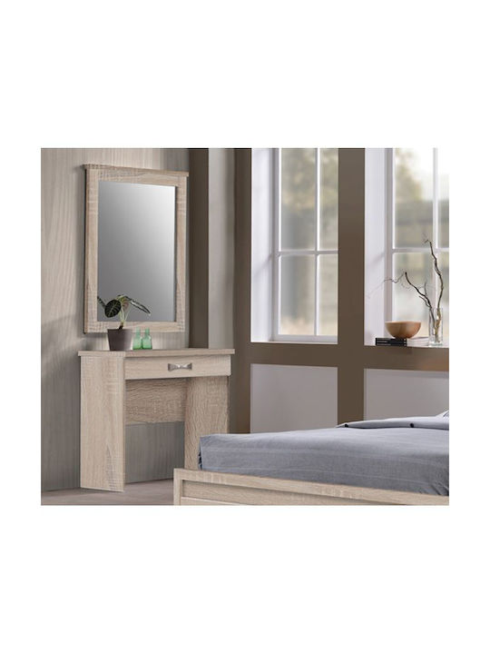 Klikareto Real Wall Mirror with Wooden Frame 93x72cm 1pcs