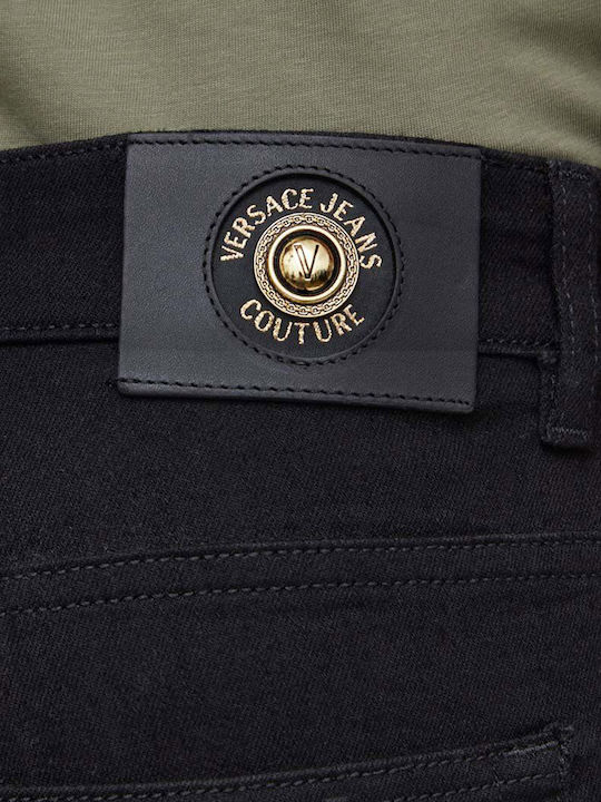 Milano Men's Slim Elastic Jeans Pants Black