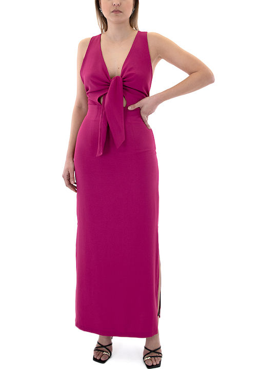 Summer Maxi Dress for Wedding and Christening Fuchsia