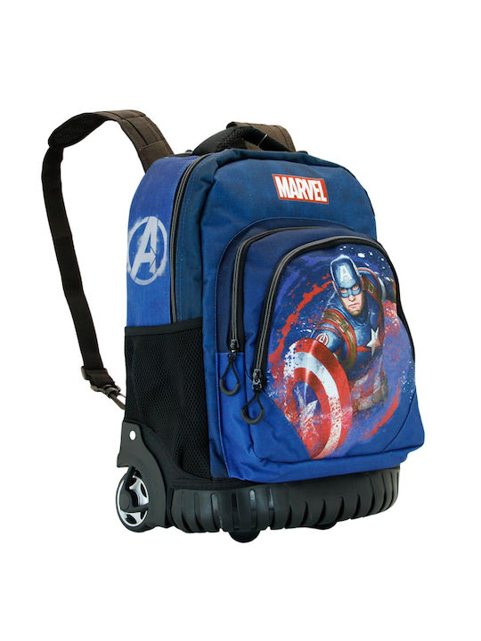 Marvel Schulranzen Rucksack Grundschule Blau