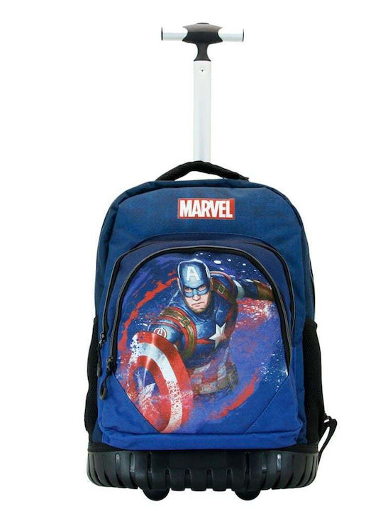 Marvel Schulranzen Rucksack Grundschule Blau