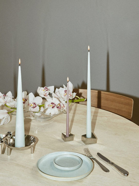 Stoff Nagel Candle Holder Metal in Silver Color 5.5x5.5x3.2cm 1pcs